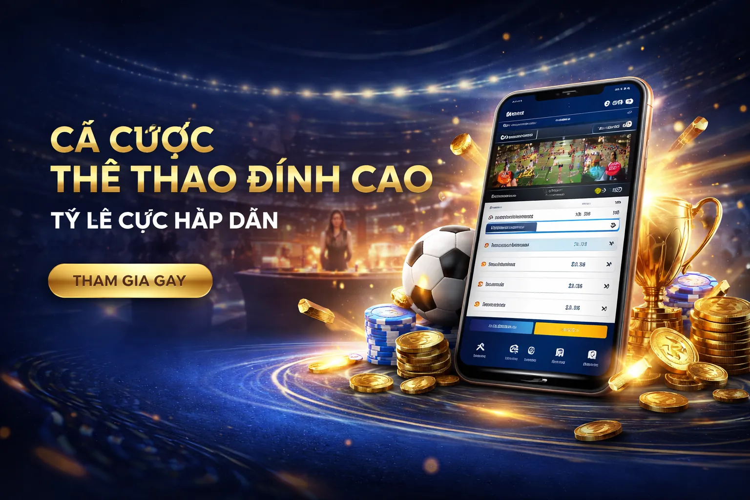 Giao diện Ứng dụng 888 Bet với các tính năng cá cược thể thao và casino
